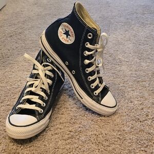 Converse Black High-Top Sneakers Barely Worn